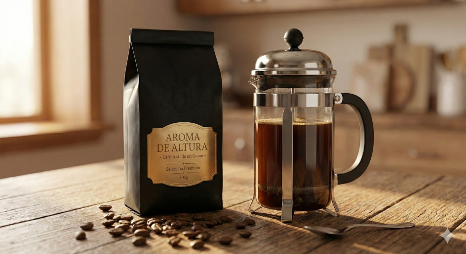 Café Tostado en Grano "Aroma de Altura" - Selección Premium 500g