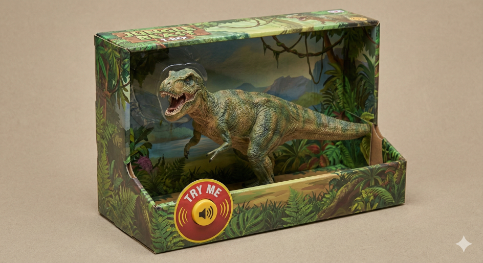 Dinosaurio T-Rex Realista con Sonido